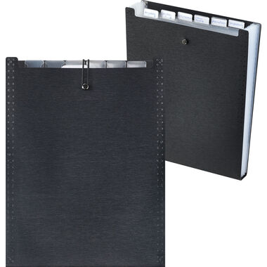 KOLMA Cartella archivio LineaVerdeA4 11.035.06 nero 7 scomp.