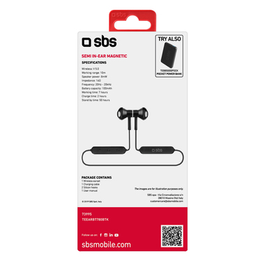 Wireless magnetic earphones with microphone