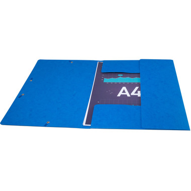 EXACOMPTA Classeur à élastique A4 55752E bleu 3 volets