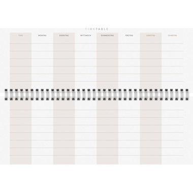 RIDOIDE Cal. de table Design Line 2026 7036311016.26 1S/2P Universe AL 29.7x10.5cm