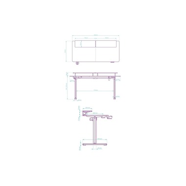 Ultradesk Gaming Tisch Higlander XXL Weiss