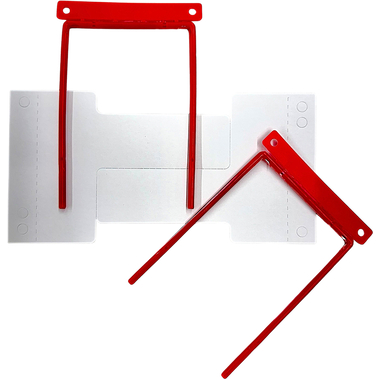 DUFCO Heftverschluss 51006.100 D-Clip rot 100 Stk.