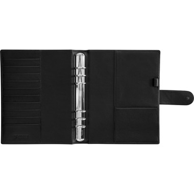 SUCCES Agenda A5 Ringbuch Nappa 84746102U schwarz 18.5x23.6cm