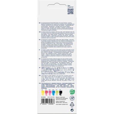 FABER-CASTELL Goldfaber Dual Marker 164606 6 couleurs, Etui