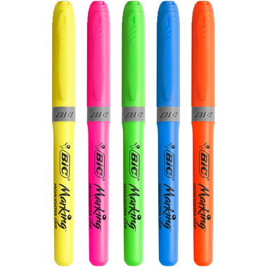 BIC Highlighter Grip 896055 ass. 5 Stück