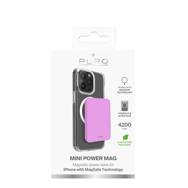 Banque d'alimentation sans fil « Slim Power Mag » 4 200 mAh pour iPhone | Puro
