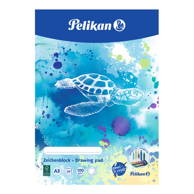 PELIKAN Bloc à dessin 101684 blanc A3, 100 g/m2