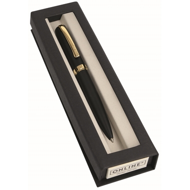 ONLINE Kugelschreiber Eleganza 34596 black/gold, slimsy box
