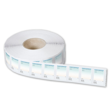 Timbres CHF 0.50 «Blanc neige», Rouleau de 2'000 timbres Rouleau de timbres «Couleurs de la Suisse», autocollant, non oblitéré