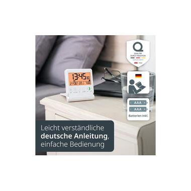 ADE Digital Alarm Clock CK2507-1 White