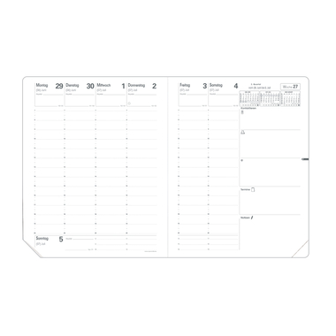QUO-VADIS Ersatzinhalt Pre777 2026 016006Q 1W/2S Impala/Soho DE 21x27cm