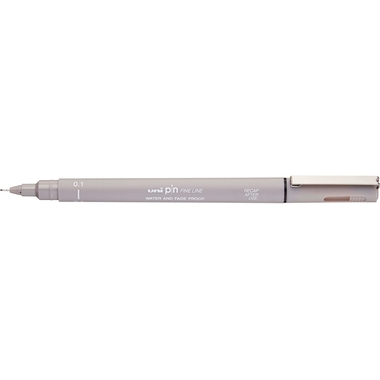 UNI-BALL Fineliner Pin 0.1mm PIN01-200(S) Light Grey hellgrau