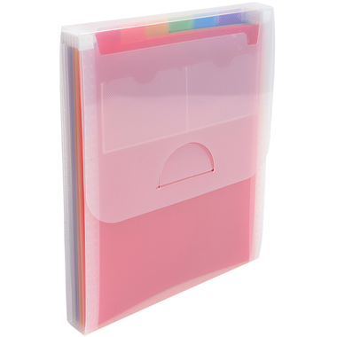 EXACOMPTA Fächermappe Crystal A4 55798E transparent 6-teilig