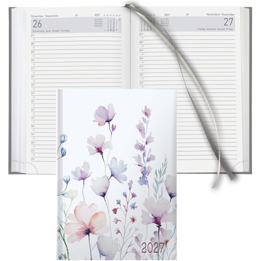 BIELLA Agenda Execut 2027 806513720027U 1J/1P Wildflower 14.5x20.5cm