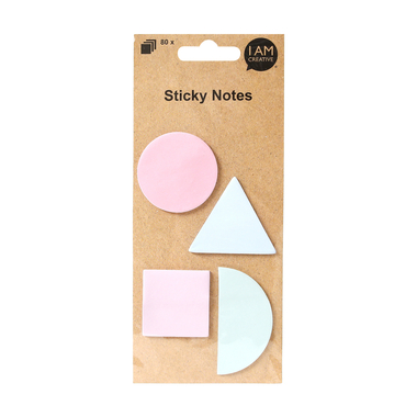 I AM CREATIVE Haftnotizen 4086.82 Formen, pastell 4x20 Blatt