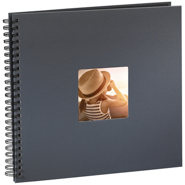 HAMA Spiralalbum Fine Art 36x32cm 94874 grau 25 Blatt