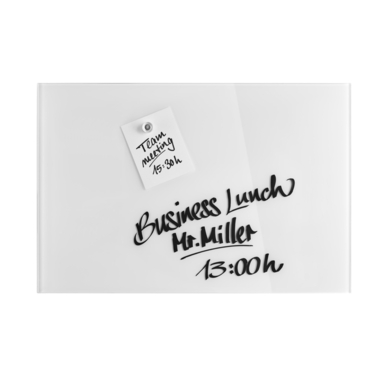 MAGNETOPLAN Design-Glasboard 600x400mm 13402000 weiss, magnetisch