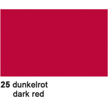 URSUS Seidenpapier 50x70cm 4642225 Dunkelrot 6 Bogen