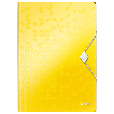 LEITZ Gummibandmappe WOW A4 4599-00-16 gelb für 150 Blatt