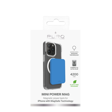 Banque d'alimentation sans fil « Slim Power Mag » 4 200 mAh pour iPhone | Puro