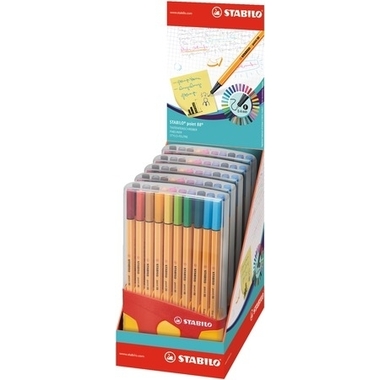 STABILO Fineliner Point 88 0.4mm 8820-03 20 couleurs, box