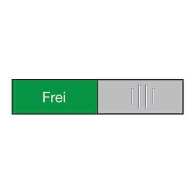 BEREC Plaque de porte 27,4x102mm 314.081 Alu, Frei-Besetzt