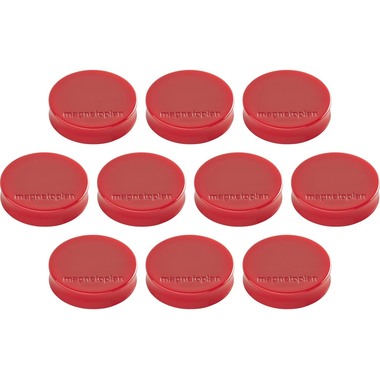 MAGNETOPLAN Magnet Ergo Medium 10 Stk. 1664006 rot 30mm