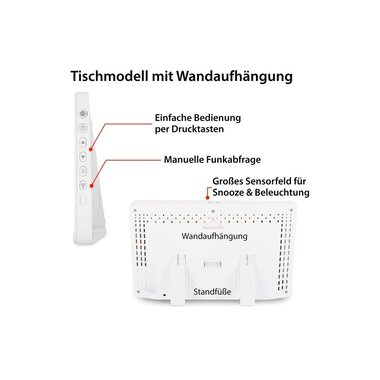 ADE Funkuhr XXL-Ziffern