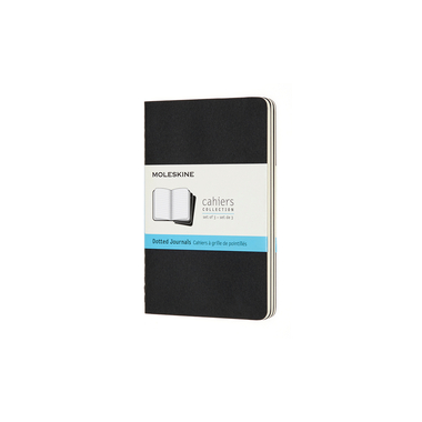 MOLESKINE Cahier 3x 14x1.2x9cm 719206 pointé, noir, 64 pages