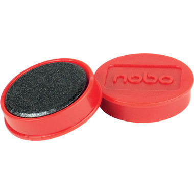 NOBO Magnet rund 32mm 1915300 rot 10 Stück