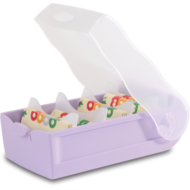 HAN Karteibox Croco A7 7.40 pastelllila 12.1x8.5x24.6cm
