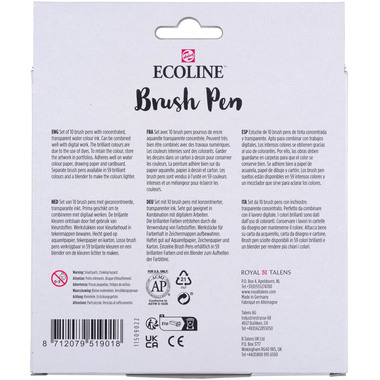TALENS Ecoline Brush Pen Set 11509007 ass. 10 Stück