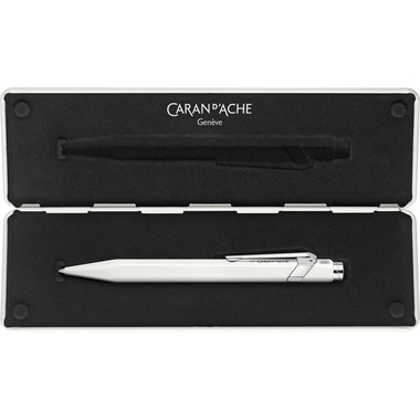 CARAN D'ACHE Roller 849 0.7mm 846.502 weiss, mit Metalletui