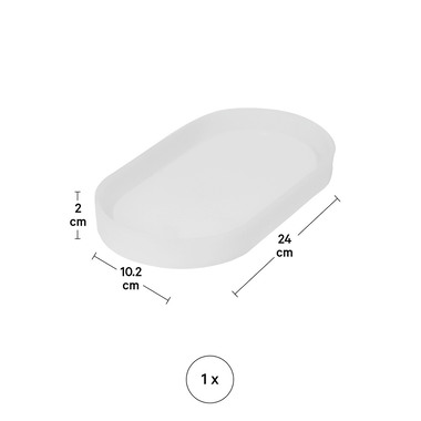 I AM CREATIVE Silikon Giessform 1704.11 grosse Schale oval