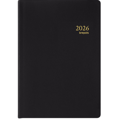 BREPOLS Agenda Armada 931 Seta 2026 0.931.2120 1W/2S schwarz 6.8x10.2cm