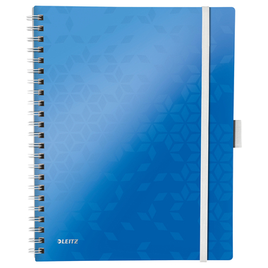 LEITZ Spiralbuch WOW A4 46440036 blau