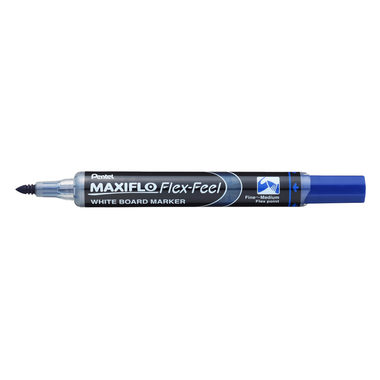 PENTEL Whiteboard Marker MAXIFLO 4mm MWL5SBF-CX blu, Flex Feel
