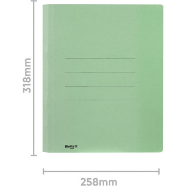 BIELLA Schnellhefter Praxis A4 16740030U grün, 320gm2 250 Bl.