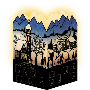COPPENRATH Adventskalender 16.5x11.5cm 92998 Nostalgische Scherenschnitte