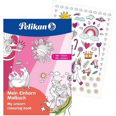 PELIKAN livre coloriage avec stickers 101530 A4 100g/m2