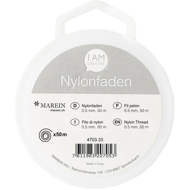 I AM CREATIVE Nylonfaden 0.5mmx50m 4703.33