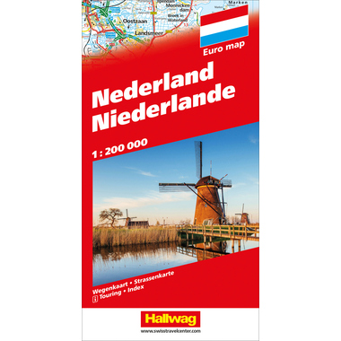 HALLWAG Strassenkarte 382830998 Niederlande (Dis/BT) 1:200'000