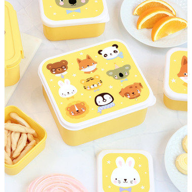 ALLC Lunch & Snackbox Set SBSEAF81 Animal Friends