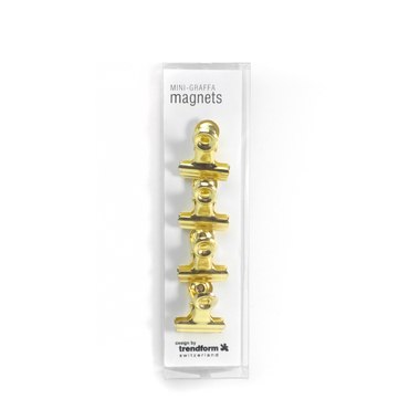 TRENDFORM Clip aimanté MINI-GRAFFA TF3672 laiton, set de 4