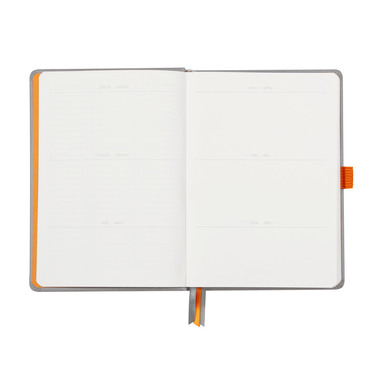 RHODIA Goalbook Notizbuch A5 118570C Hardcover silber 240 S.