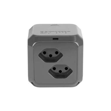 STEFFEN Cubo multipresa CUBE 8x T13 + 1x USB-C PD 18 W, Antracite