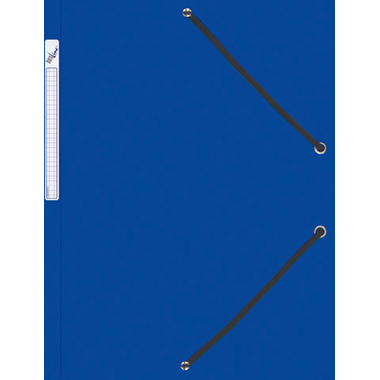 BÜROLINE Gummibandmappe A4 614494 blau, Kunststoff