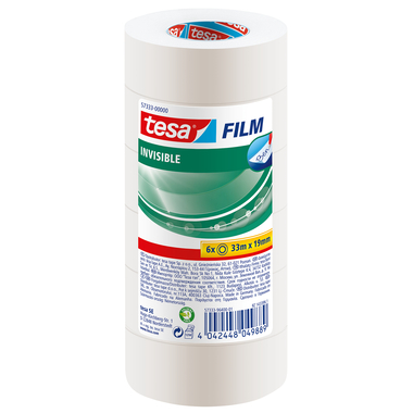 TESA Tape Invisible 19mmx33 573330000 6 Stück