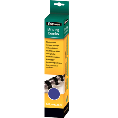 FELLOWES Reliure en plastique 10mm A4 5330902 bleu, ronde 25 pcs.