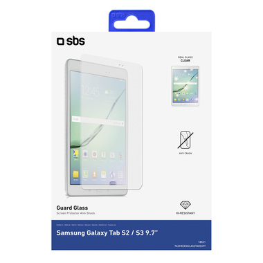 Screen protector effetto vetro ultra resistente per Samsung Tab S3 9.7" | SBS